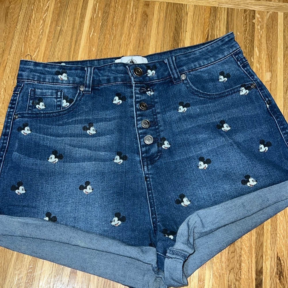 Disney Mickey denim shorts great condition